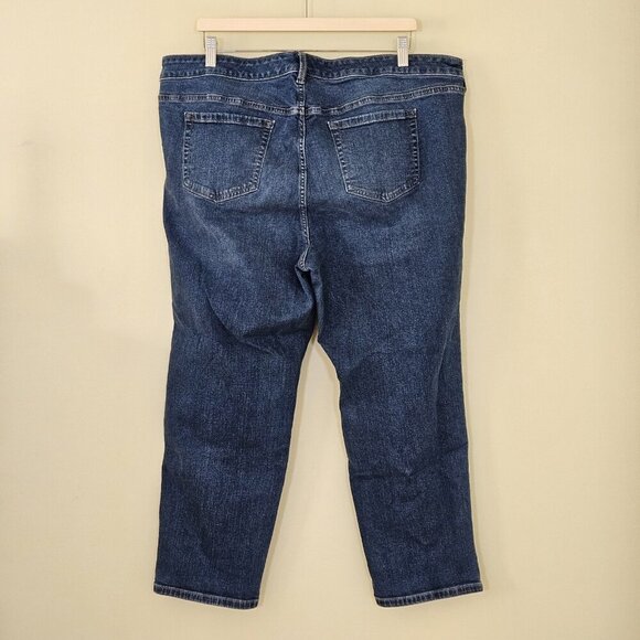 Torrid Jean Women 24S Short Blue Perfect Boyfriend Ankle Vintage Stretch Western - Picture 2 of 16